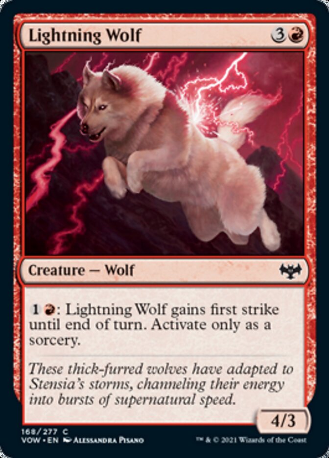 Lightning Wolf [Innistrad: Crimson Vow] | Odin's Place