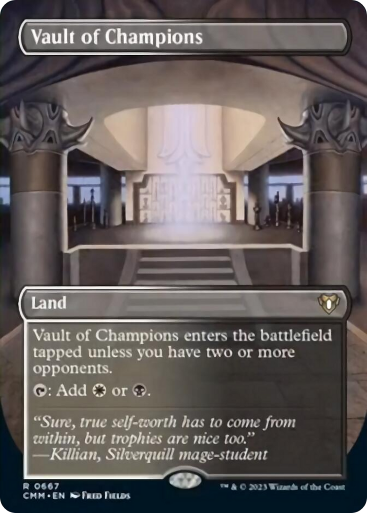 Vault of Champions (Borderless Alternate Art) [Commander Masters] | Odin's Place
