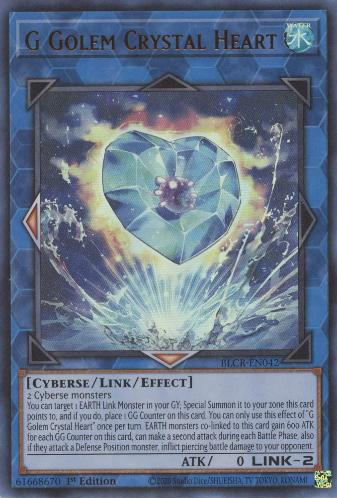 G Golem Crystal Heart [BLCR-EN042] Ultra Rare | Odin's Place
