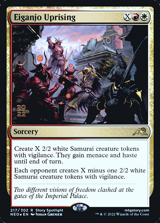 Eiganjo Uprising [Kamigawa: Neon Dynasty Prerelease Promos] | Odin's Place