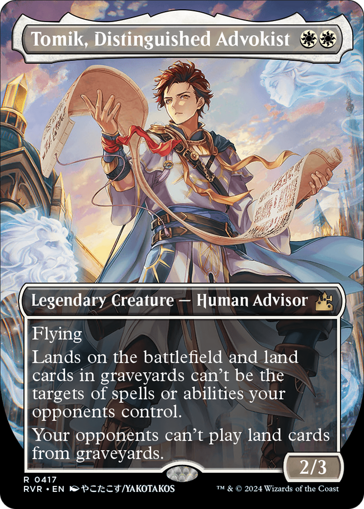 Tomik, Distinguished Advokist (Anime Borderless) [Ravnica Remastered] | Odin's Place