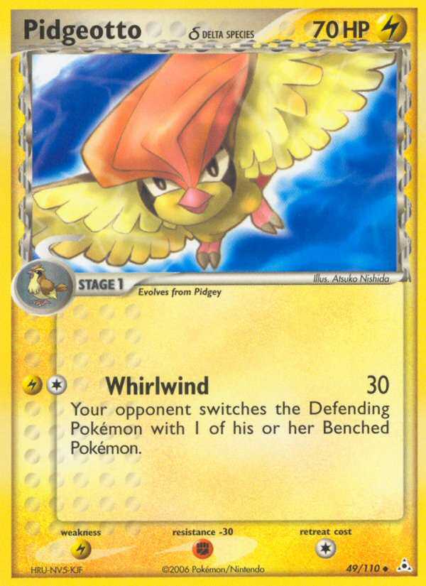Pidgeotto (49/110) (Delta Species) [EX: Holon Phantoms] | Odin's Place