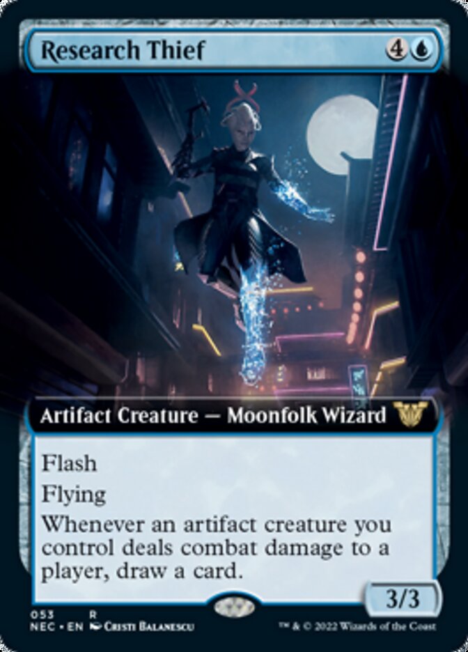 Research Thief (Extended Art) [Kamigawa: Neon Dynasty Commander] | Odin's Place