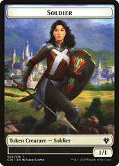 Elemental (003) // Soldier Double-Sided Token [Commander 2020 Tokens] | Odin's Place