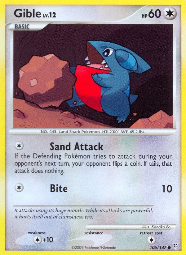 Gible (106/147) [Platinum: Supreme Victors] | Odin's Place