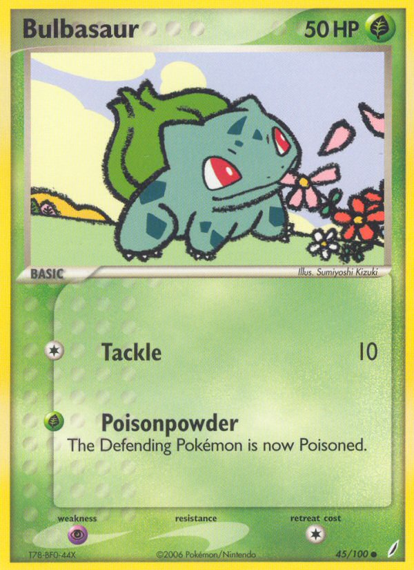 Bulbasaur (45/100) [EX: Crystal Guardians] | Odin's Place