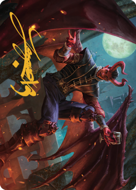 Raphael, Fiendish Savior Art Card (40) (Gold-Stamped Signature) [Commander Legends: Battle for Baldur's Gate Art Series] | Odin's Place