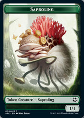 Angel // Saproling Double-Sided Token [Dungeons & Dragons: Adventures in the Forgotten Realms Commander Tokens] | Odin's Place