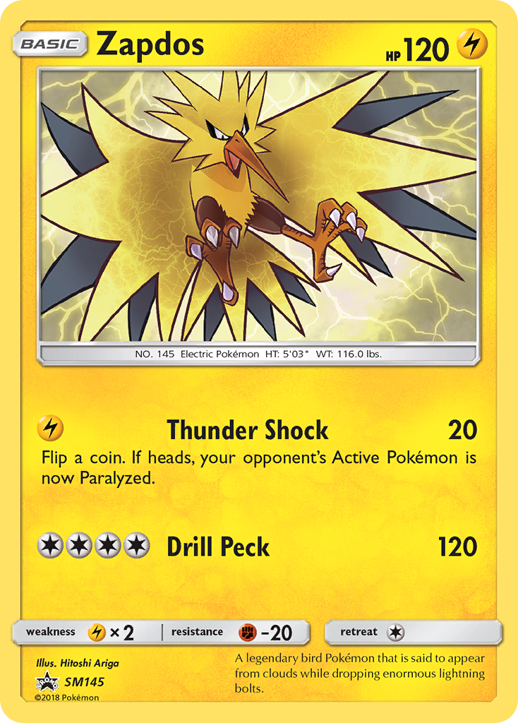 Zapdos (SM145) [Sun & Moon: Black Star Promos] | Odin's Place
