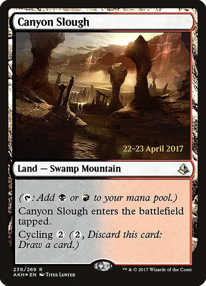 Canyon Slough (239) [Amonkhet Prerelease Promos] | Odin's Place