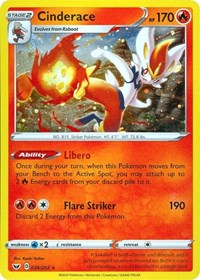 Cinderace (034/202) (Cosmos Holo) [Sword & Shield: Base Set] | Odin's Place