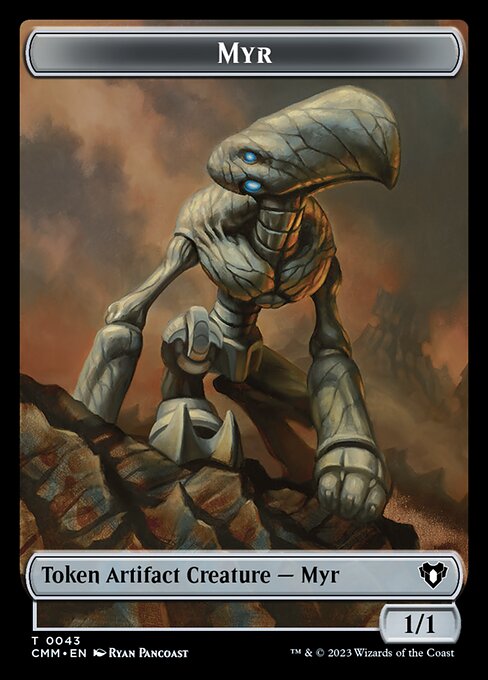 Thopter // Myr Double-Sided Token [Commander Masters Tokens] | Odin's Place