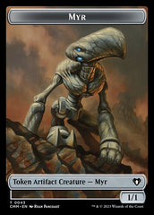 Servo // Myr Double-Sided Token [Commander Masters Tokens] | Odin's Place