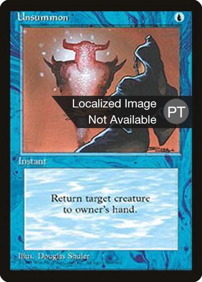 Unsummon [Fourth Edition (Foreign Black Border)] | Odin's Place