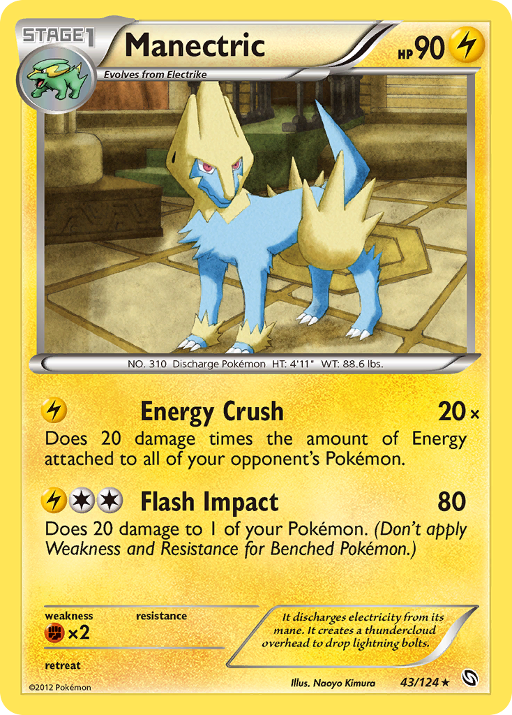 Manectric (43/124) [Black & White: Dragons Exalted] | Odin's Place