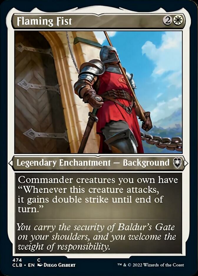 Flaming Fist (Foil Etched) [Commander Legends: Battle for Baldur's Gate] | Odin's Place