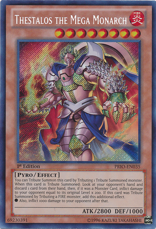 Thestalos the Mega Monarch [PRIO-EN035] Secret Rare | Odin's Place