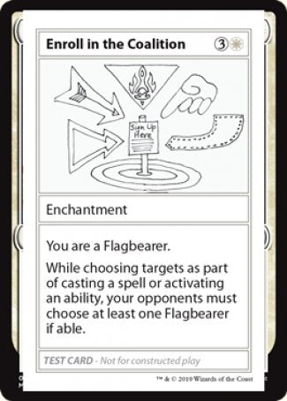 Enroll in the Coalition (2021 Edition) [Mystery Booster Playtest Cards] | Odin's Place
