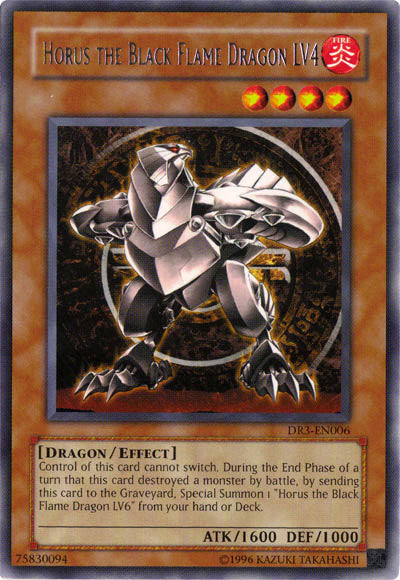 Horus the Black Flame Dragon LV4 [DR3-EN006] Rare | Odin's Place