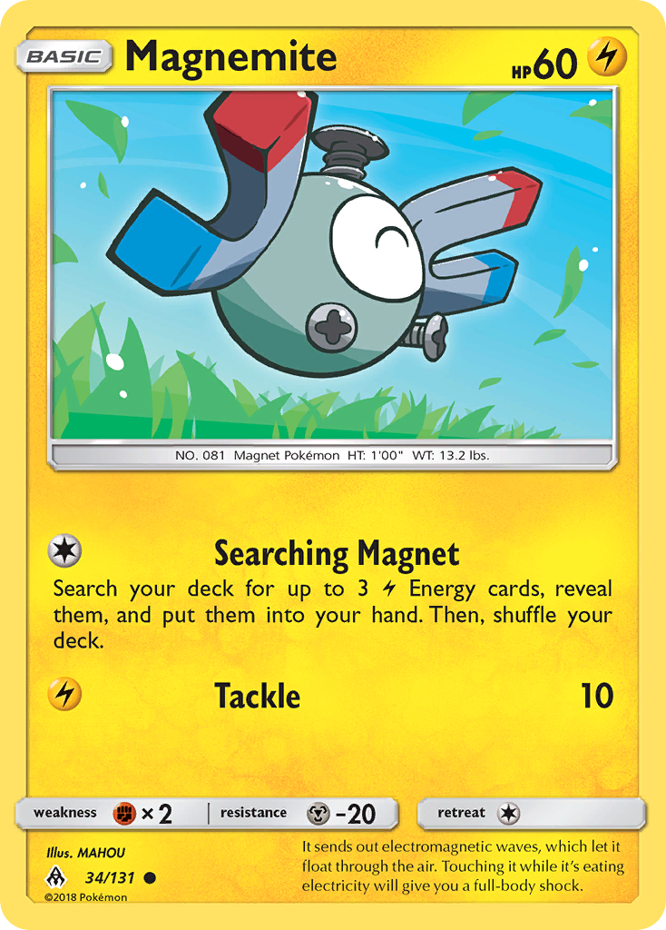 Magnemite (34/131) [Sun & Moon: Forbidden Light] | Odin's Place