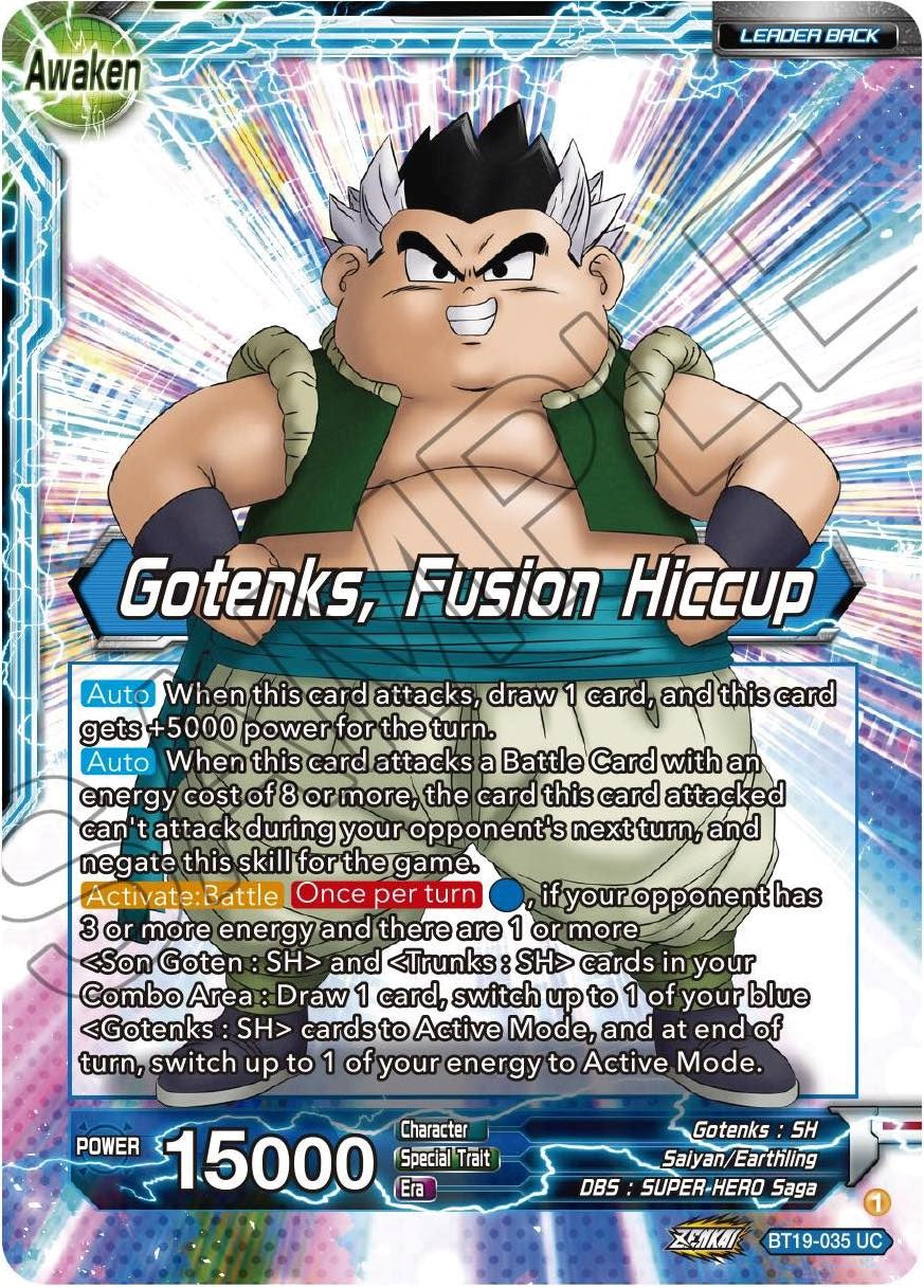 Son Goten & Trunks // Gotenks, Fusion Hiccup (BT19-035) [Fighter's Ambition] | Odin's Place