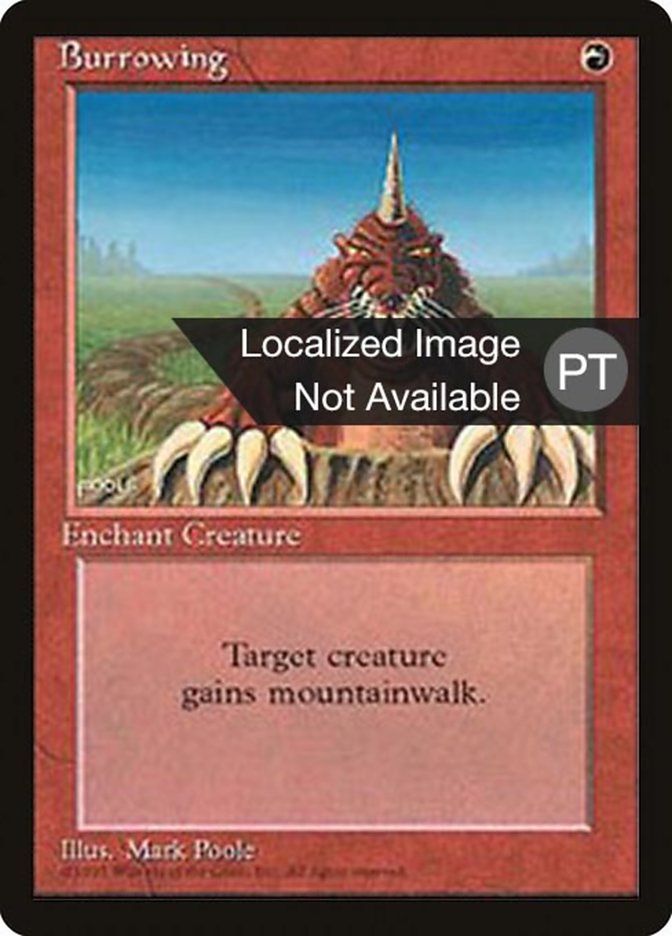 Burrowing [Fourth Edition (Foreign Black Border)] | Odin's Place