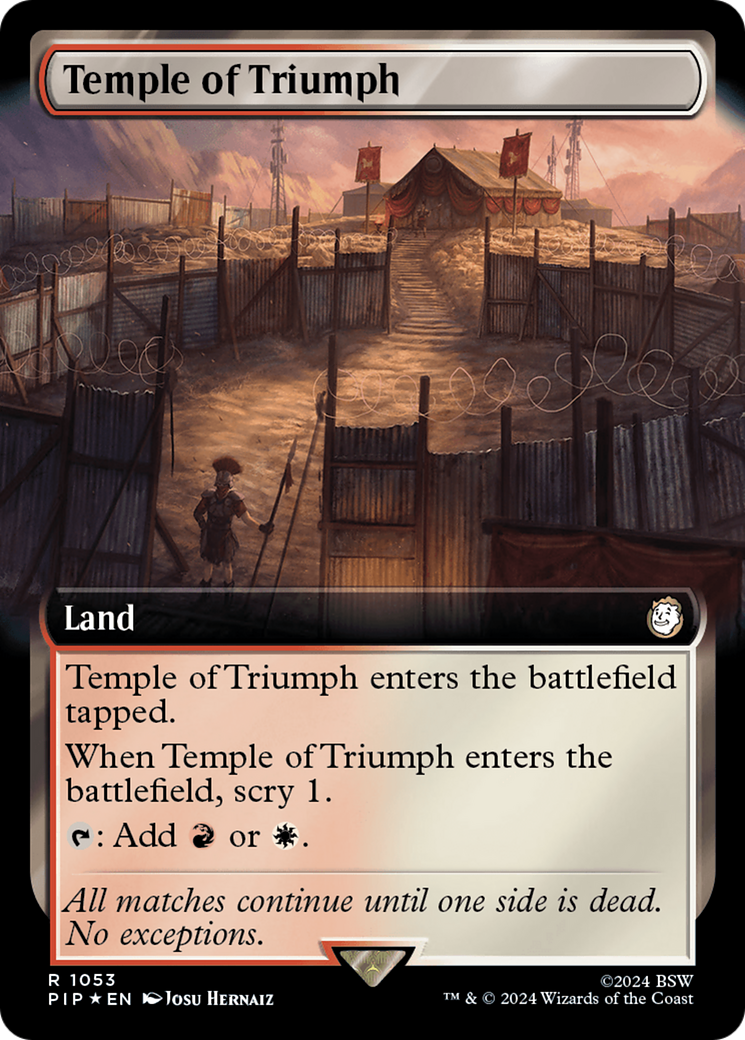 Temple of Triumph (Extended Art) (Surge Foil) [Fallout] | Odin's Place