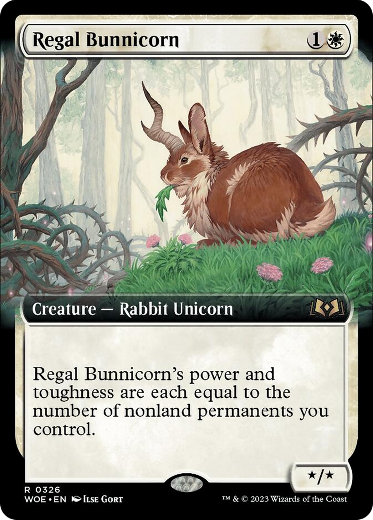 Regal Bunnicorn (Extended Art) [Wilds of Eldraine] | Odin's Place
