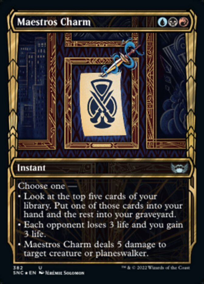 Maestros Charm (Showcase Golden Age Gilded Foil) [Streets of New Capenna] | Odin's Place
