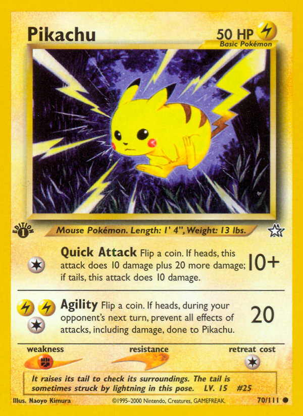 Pikachu (70/111) [Neo Genesis 1st Edition] | Odin's Place