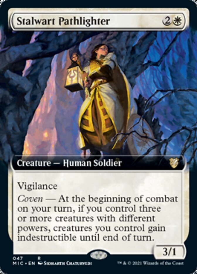 Stalwart Pathlighter (Extended Art) [Innistrad: Midnight Hunt Commander] | Odin's Place