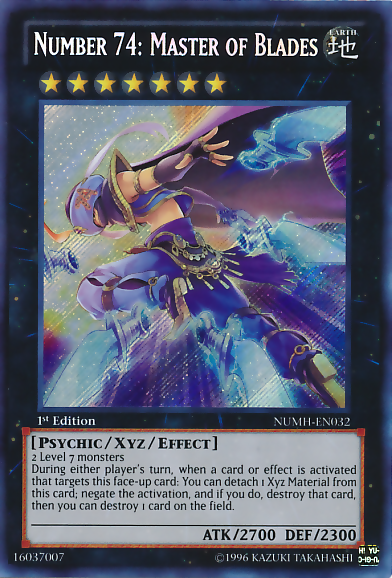 Number 74: Master of Blades [NUMH-EN032] Secret Rare | Odin's Place