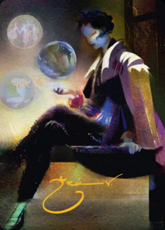 Obscura Interceptor Art Card (Gold-Stamped Signature) [Streets of New Capenna Art Series] | Odin's Place