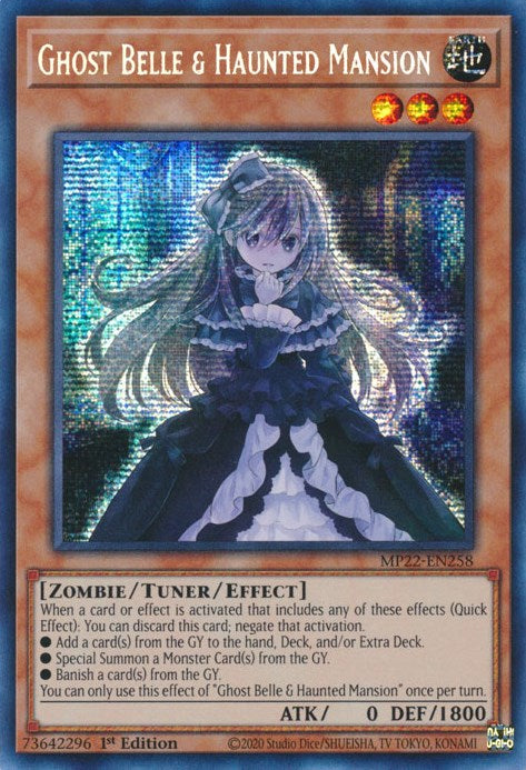 Ghost Belle & Haunted Mansion [MP22-EN258] Prismatic Secret Rare | Odin's Place