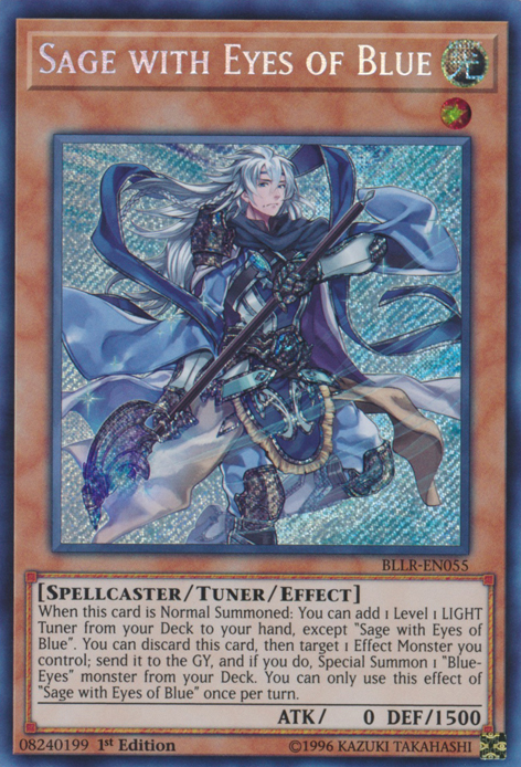 Sage with Eyes of Blue [BLLR-EN055] Secret Rare | Odin's Place