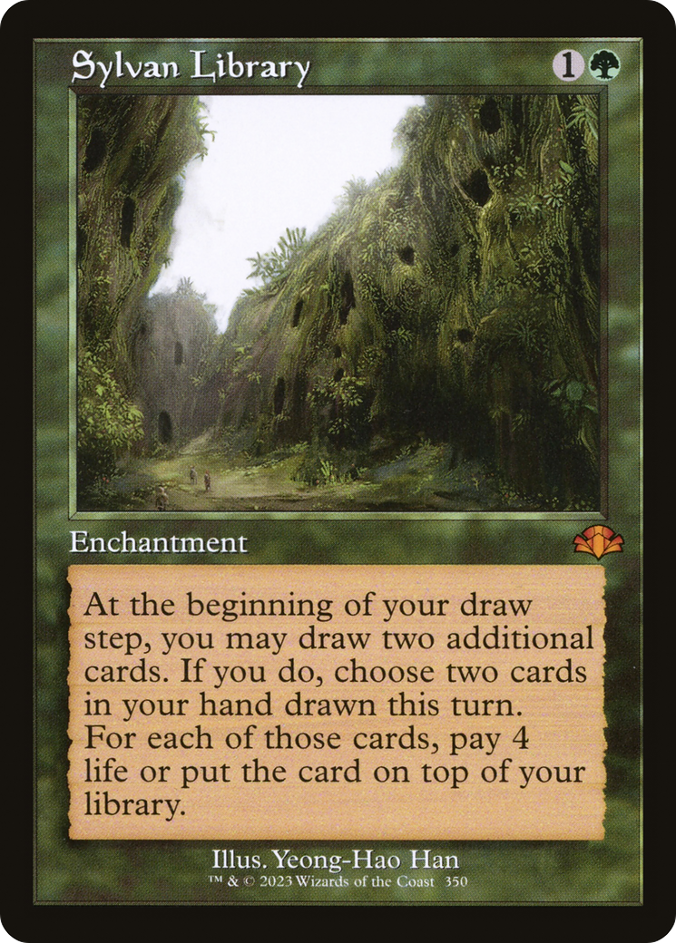 Sylvan Library (Retro) [Dominaria Remastered] | Odin's Place