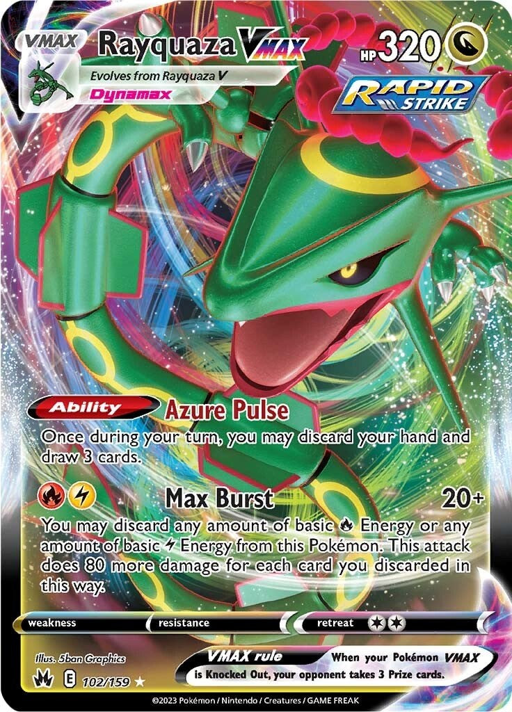 Rayquaza VMAX (102/159) (102) [Sword & Shield: Crown Zenith] | Odin's Place