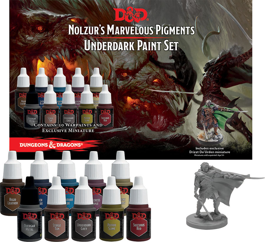 Wizkids Dungeons and Dragons Nolzur`s Marvelous Pigments: Underdark Paint Expansion Set | Odin's Place