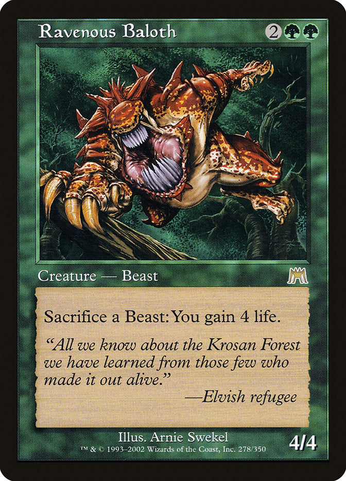 Ravenous Baloth (278) [Onslaught] | Odin's Place
