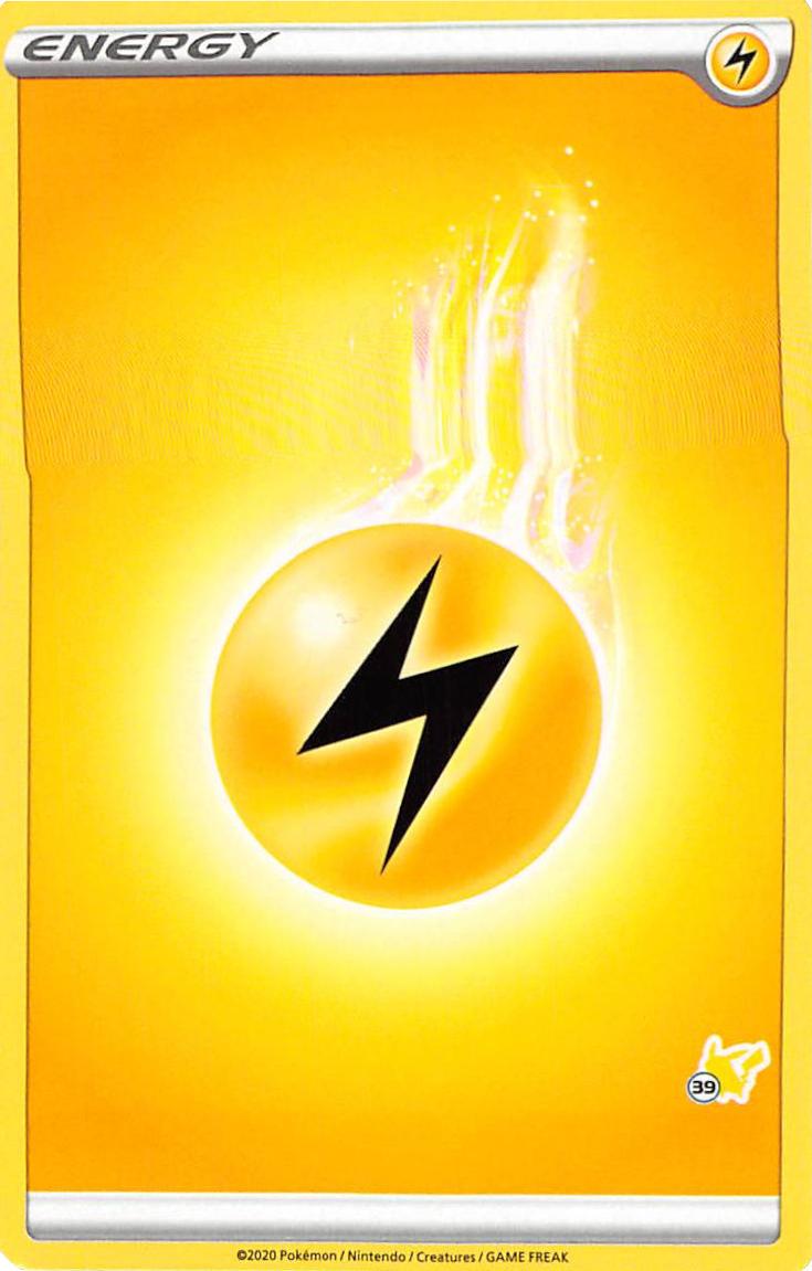 Lightning Energy (Pikachu Stamp #39) [Battle Academy 2022] | Odin's Place