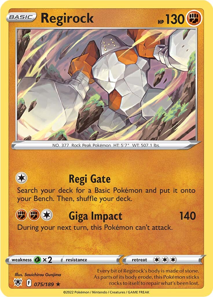 Regirock (075/189) [Sword & Shield: Astral Radiance] | Odin's Place