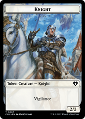 Spirit (0039) // Knight Double-Sided Token [Commander Masters Tokens] | Odin's Place