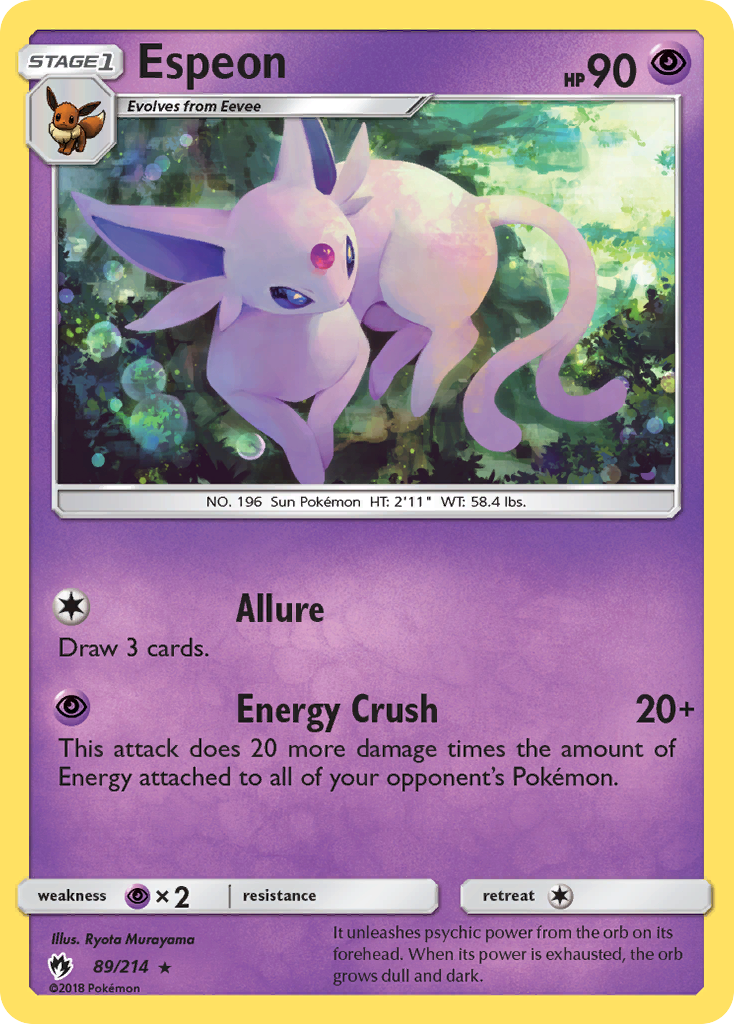 Espeon (89/214) [Sun & Moon: Lost Thunder] | Odin's Place