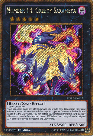 Number 14: Greedy Sarameya [PGL2-EN017] Gold Secret Rare | Odin's Place