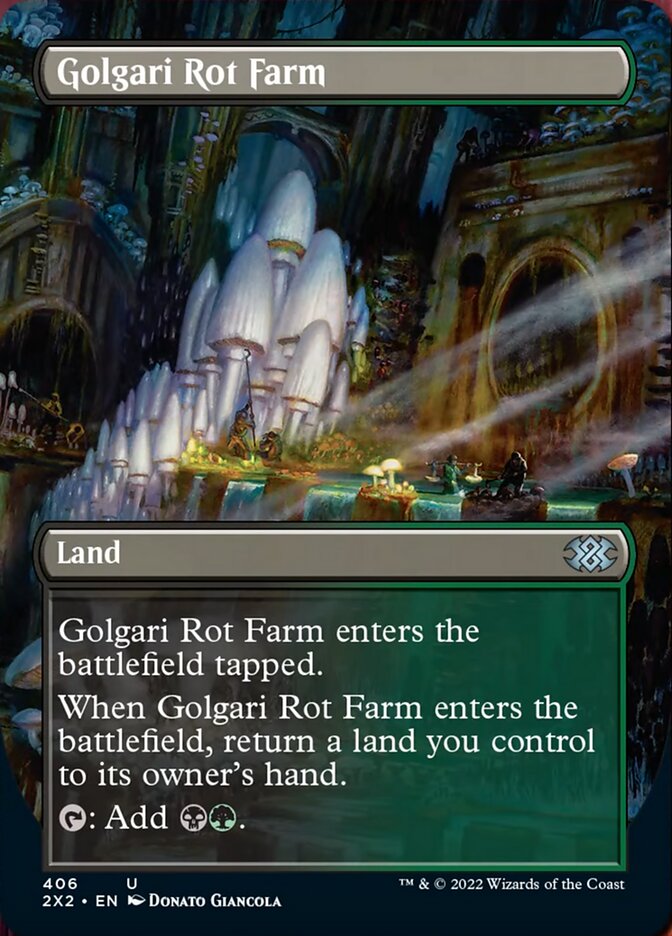Golgari Rot Farm (Borderless Alternate Art) [Double Masters 2022] | Odin's Place