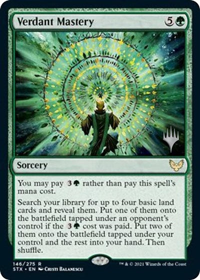 Verdant Mastery (Promo Pack) [Strixhaven: School of Mages Promos] | Odin's Place