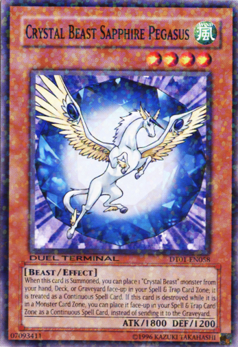 Crystal Beast Sapphire Pegasus [DT01-EN058] Common | Odin's Place
