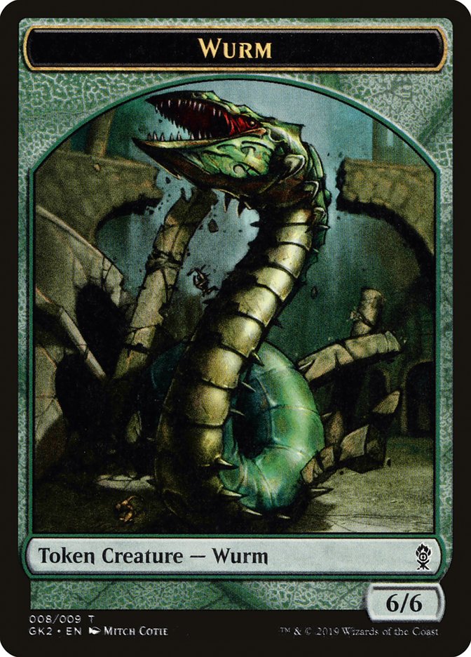 Saproling // Wurm Double-Sided Token [Ravnica Allegiance Guild Kit Tokens] | Odin's Place