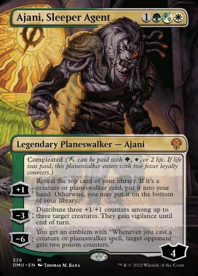Ajani, Sleeper Agent (Borderless) (376) [Dominaria United] | Odin's Place