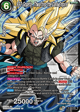 SS3 Gogeta, Thwarting the Dark Empire (Winner Stamp) (P-308_PR) [Tournament Promotion Cards] | Odin's Place